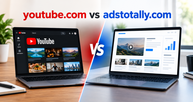 youtube.com vs adstotally.com