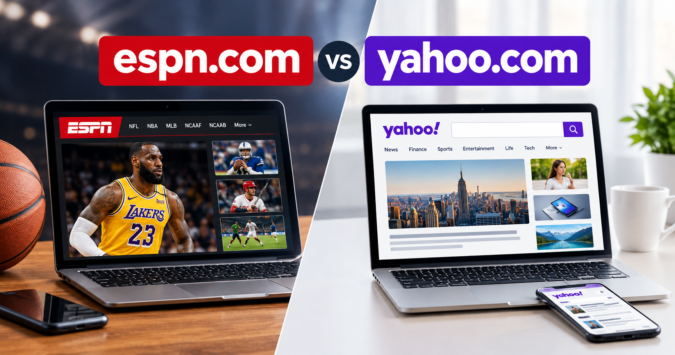 espn.com vs yahoo.com