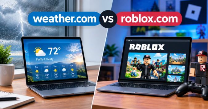 weather.com vs roblox.com