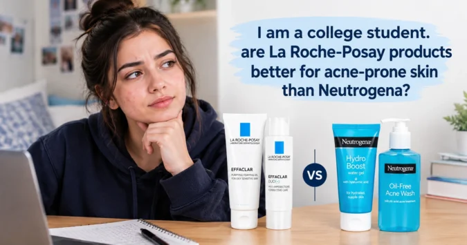 i am a college student. are la roche-posay products better for acne-prone skin than neutrogena?