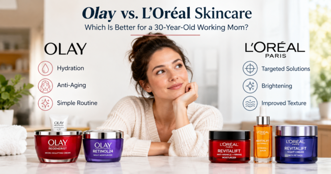 I’m a 30-Year-Old Working Mom: How Do Olay Moisturizers Perform Compared to L’Oréal’s Skincare Line?